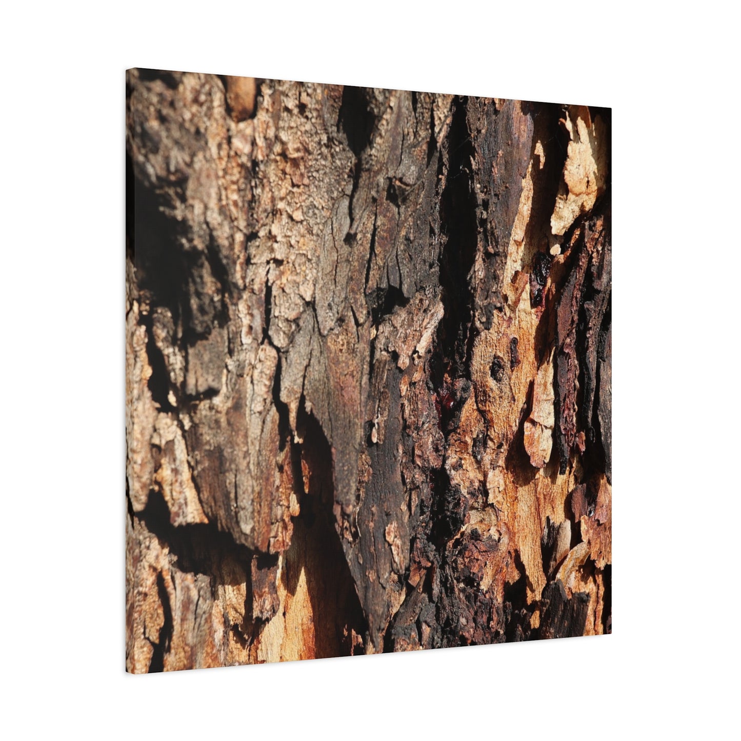 Wooden Terrain - Unique Frameless Canvas Wall Art