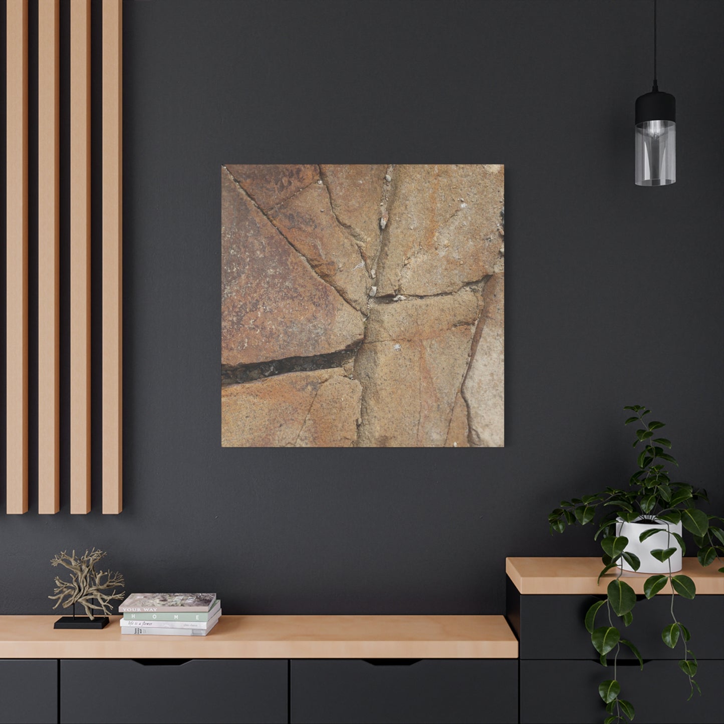Cracked Earth's Canvas - Unique Frameless Canvas Wall Art