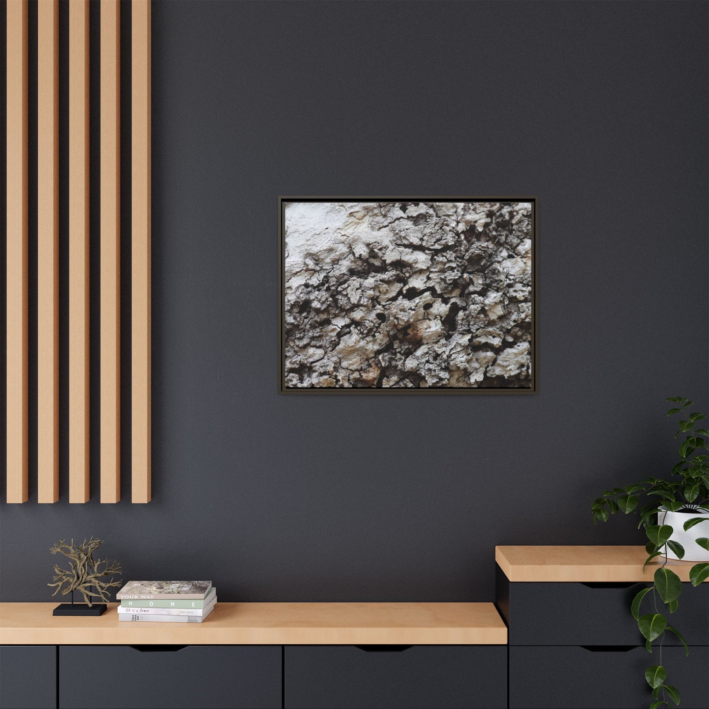 Cracked Terrain - Unique Stretched Canvas Wall Art