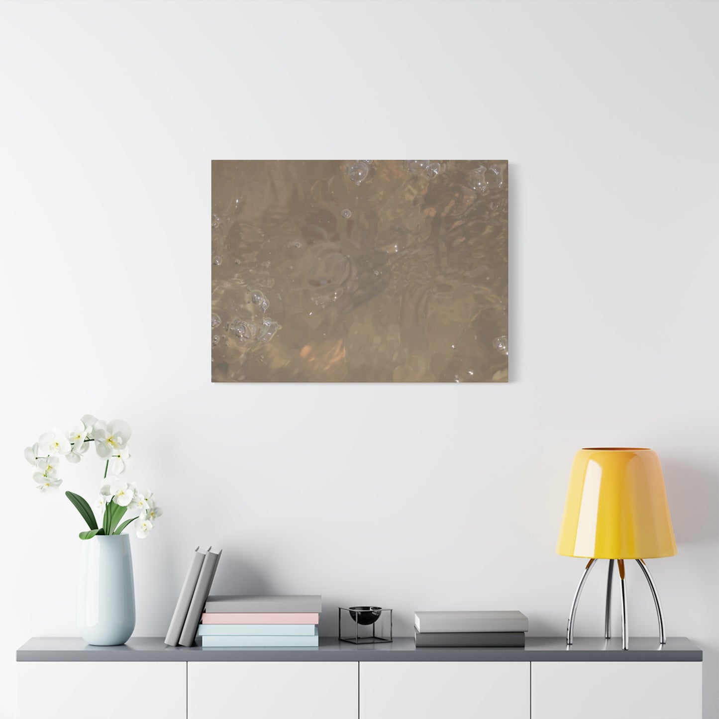 Echoes of Liquid Gold - Unique Frameless Canvas Wall Art