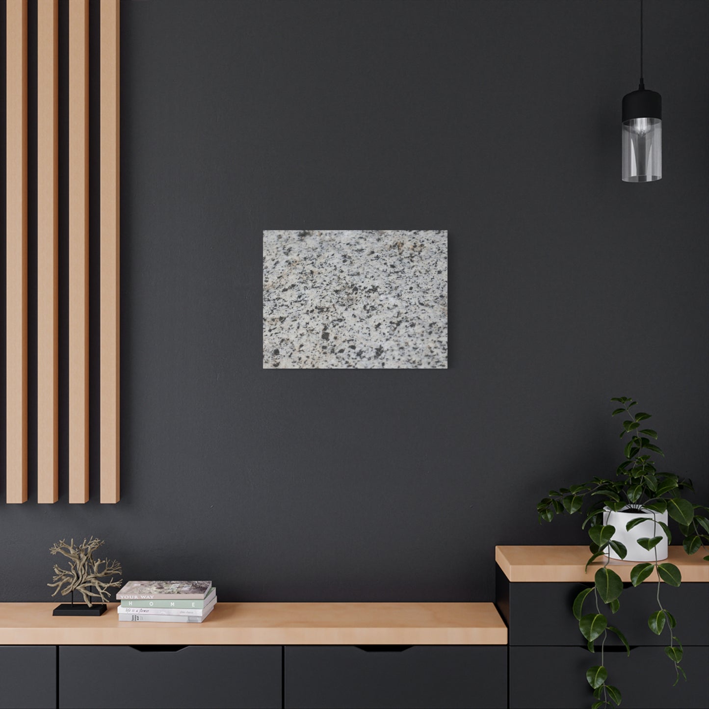 Speckled Silence - Unique Frameless Canvas Wall Art