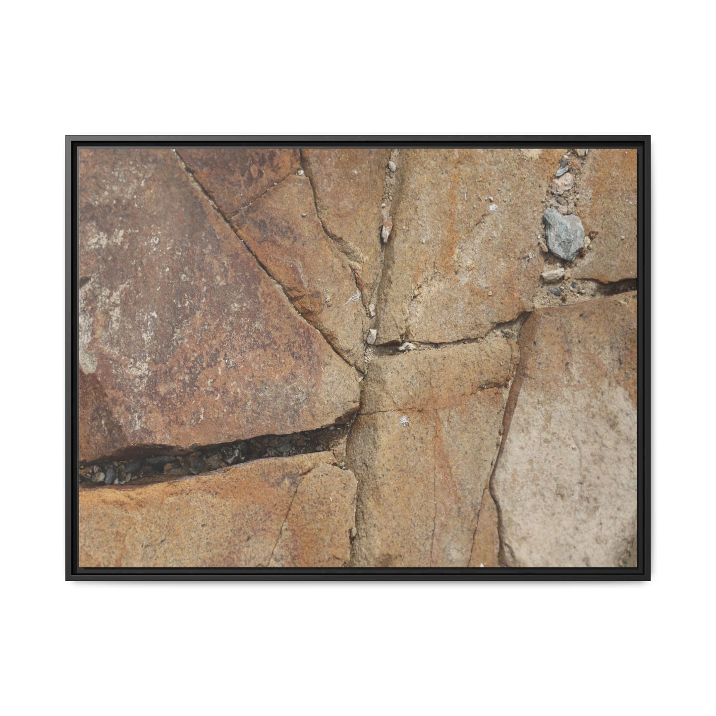 Rusty Crevices - Unique Stretched Canvas Wall Art
