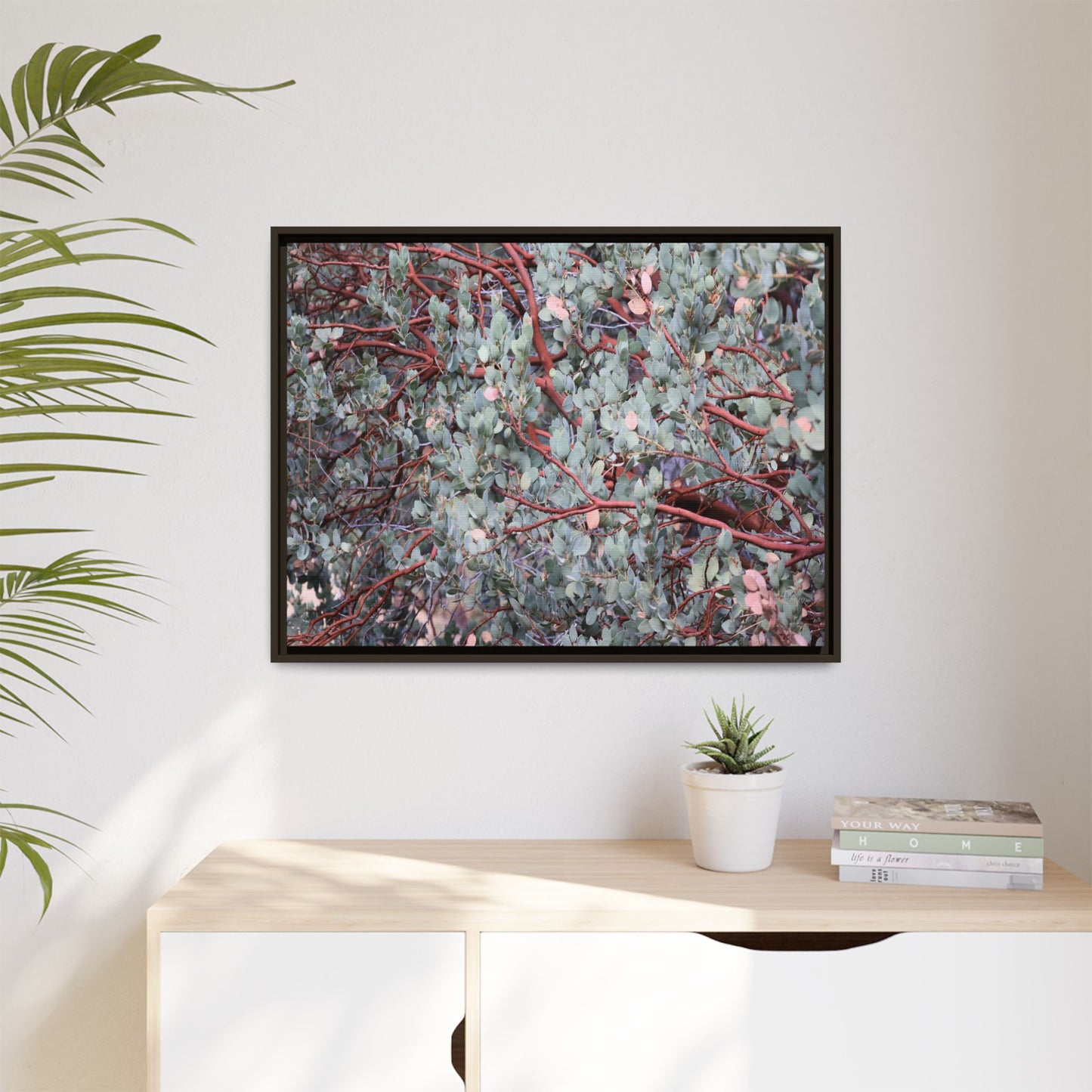 Whispers of Sage - Unique Stretched Canvas Wall Art