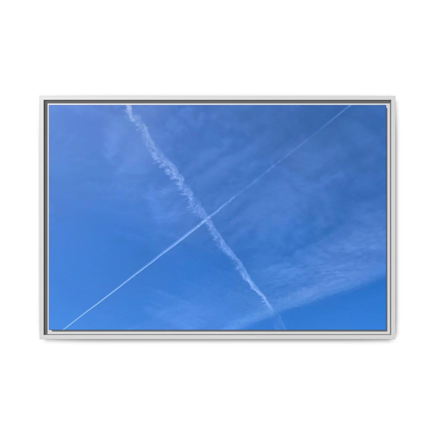 Sky Crossroads - Unique Stretched Canvas Wall Art