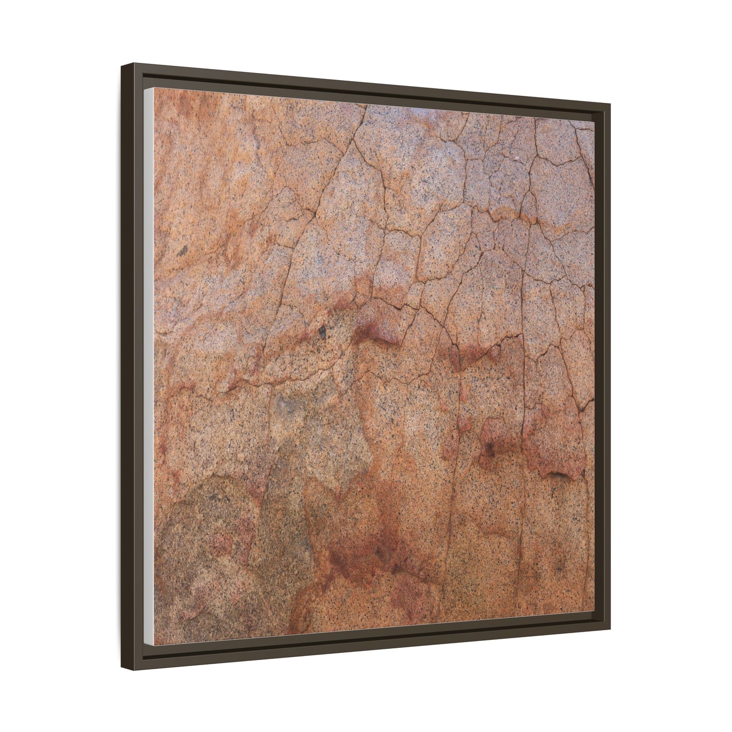 Russet Fissures - Unique Stretched Canvas Wall Art