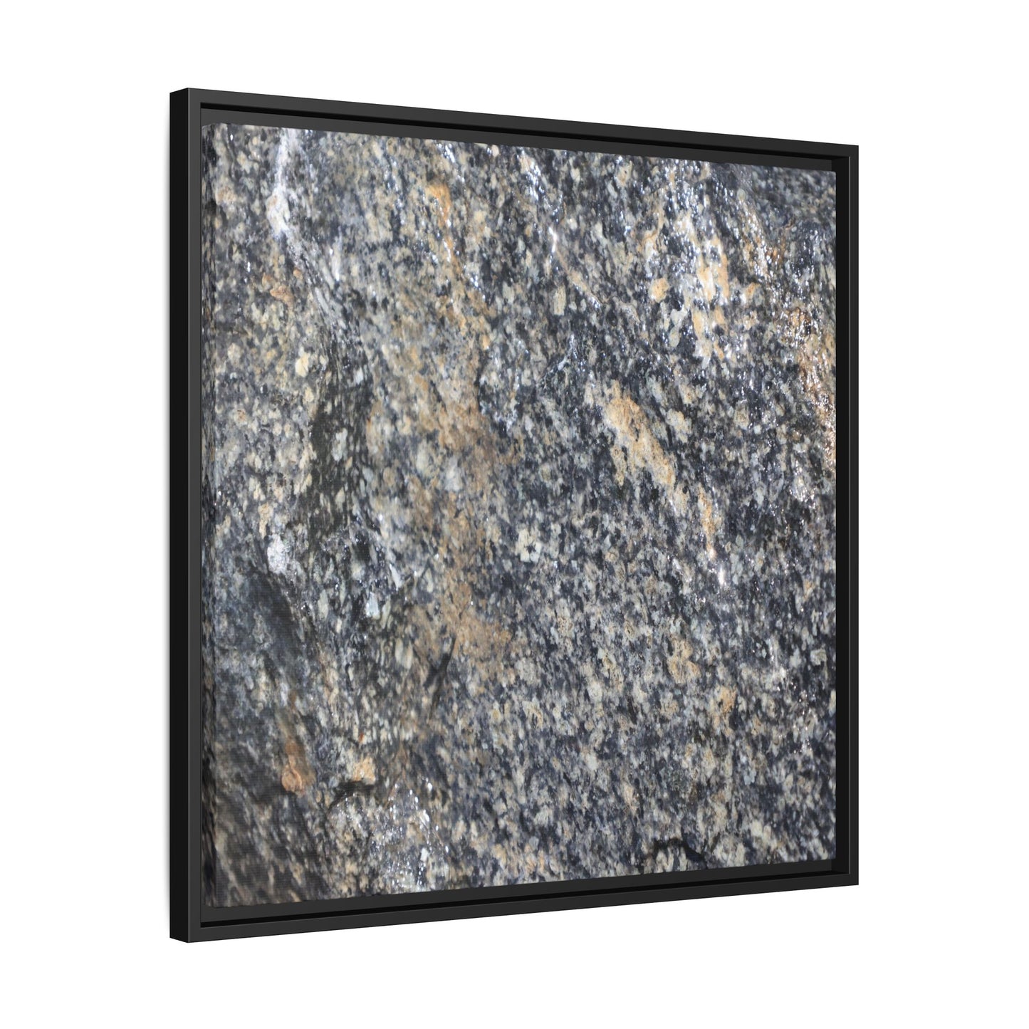 Crystalline Echoes - Unique Stretched Canvas Wall Art