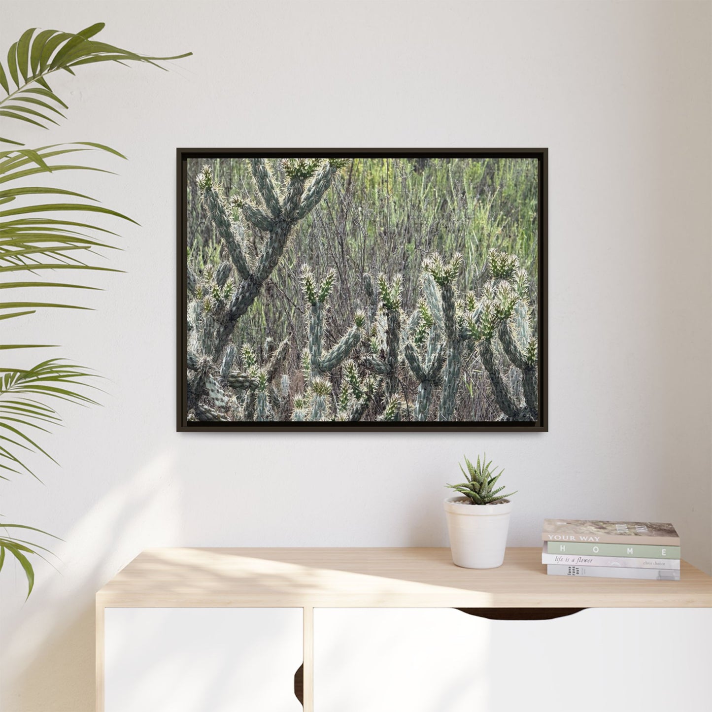 Prickly Paradise - Unique Stretched Canvas Wall Art