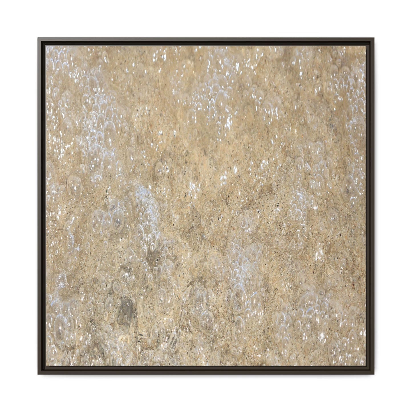 Bubbling Sand - Unique Stretched Canvas Wall Art