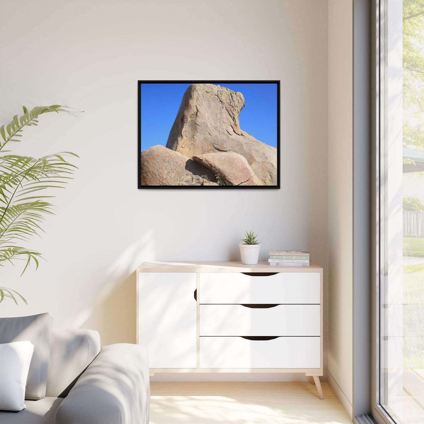 Rocky Sentinel - Unique Stretched Canvas Wall Art
