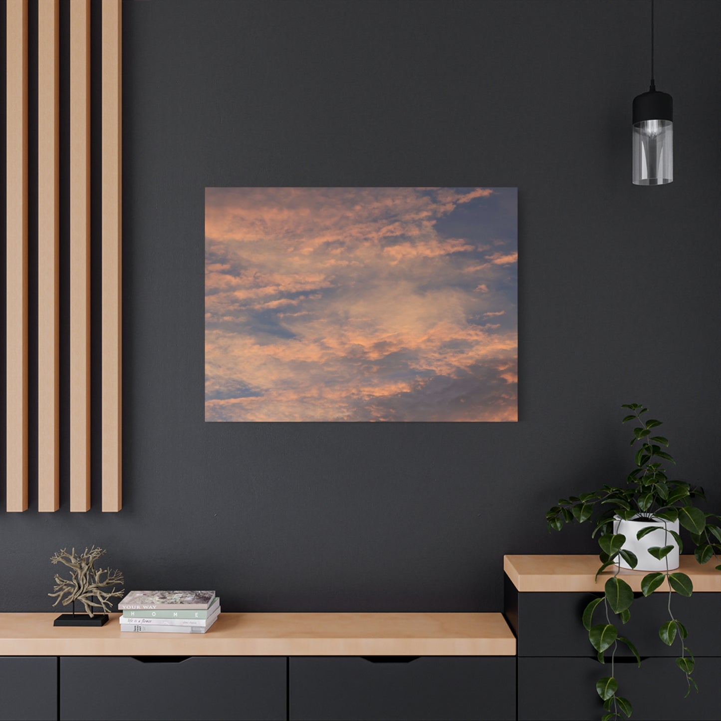 Sunset's Whispers - Unique Frameless Canvas Wall Art
