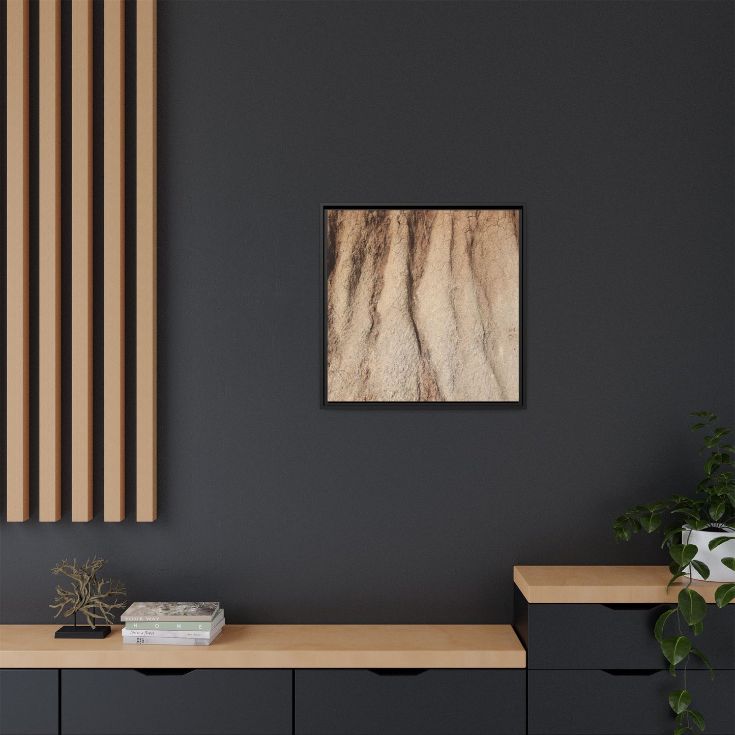 Eroded Canyon Walls - Unique Stretched Canvas Wall Art