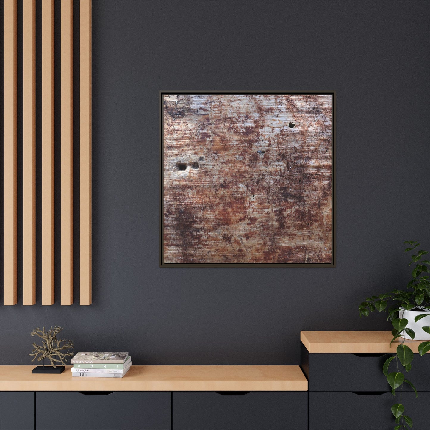 Rustic Textures - Unique Stretched Canvas Wall Art