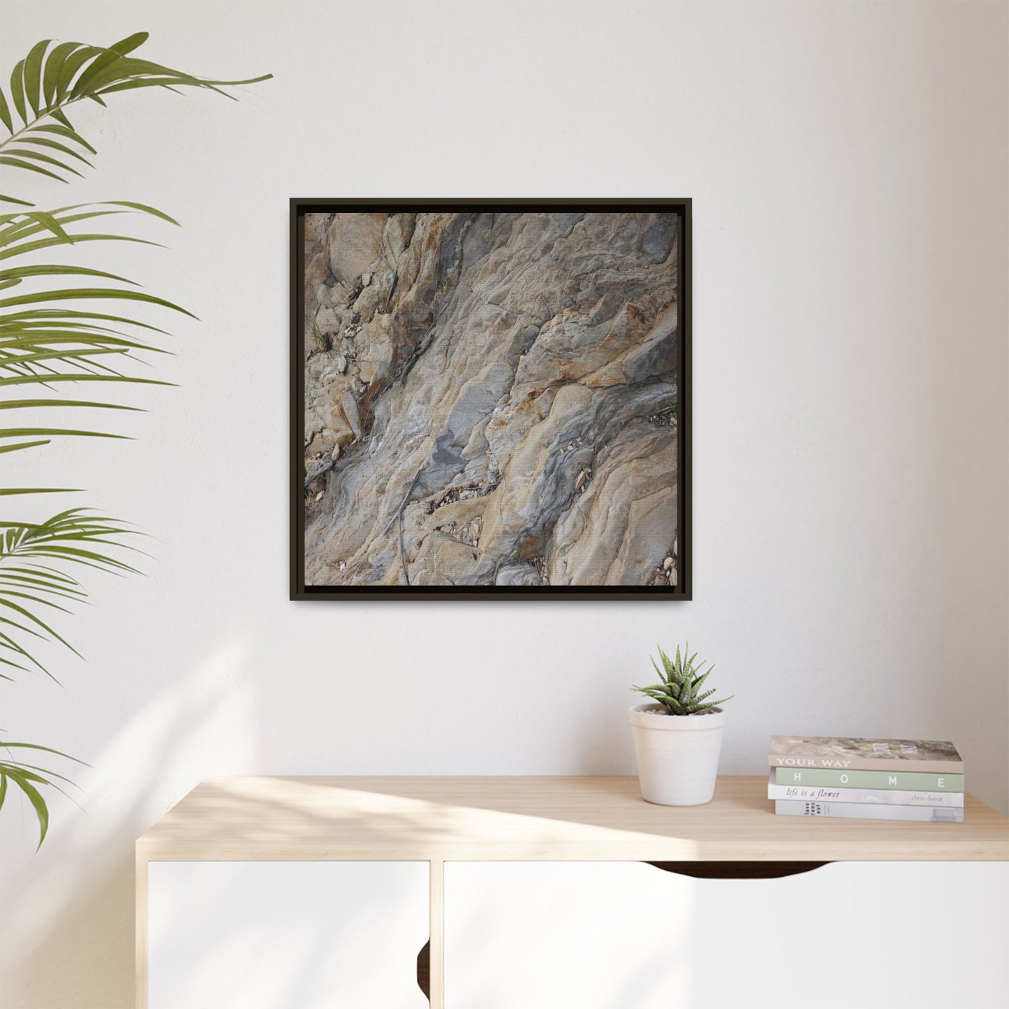 Layers of Earth's History - Unique Stretched Canvas Wall Art
