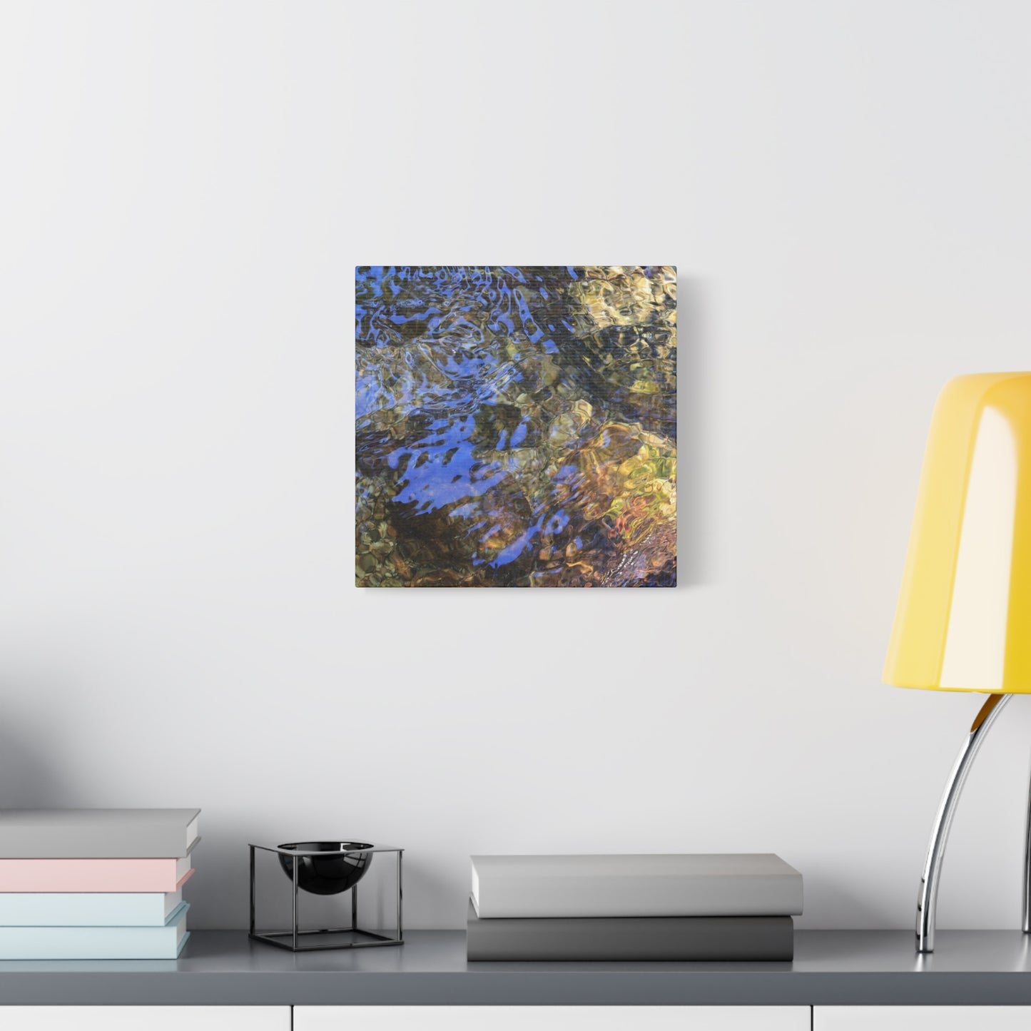 Azure Fragments - Unique Frameless Canvas Wall Art