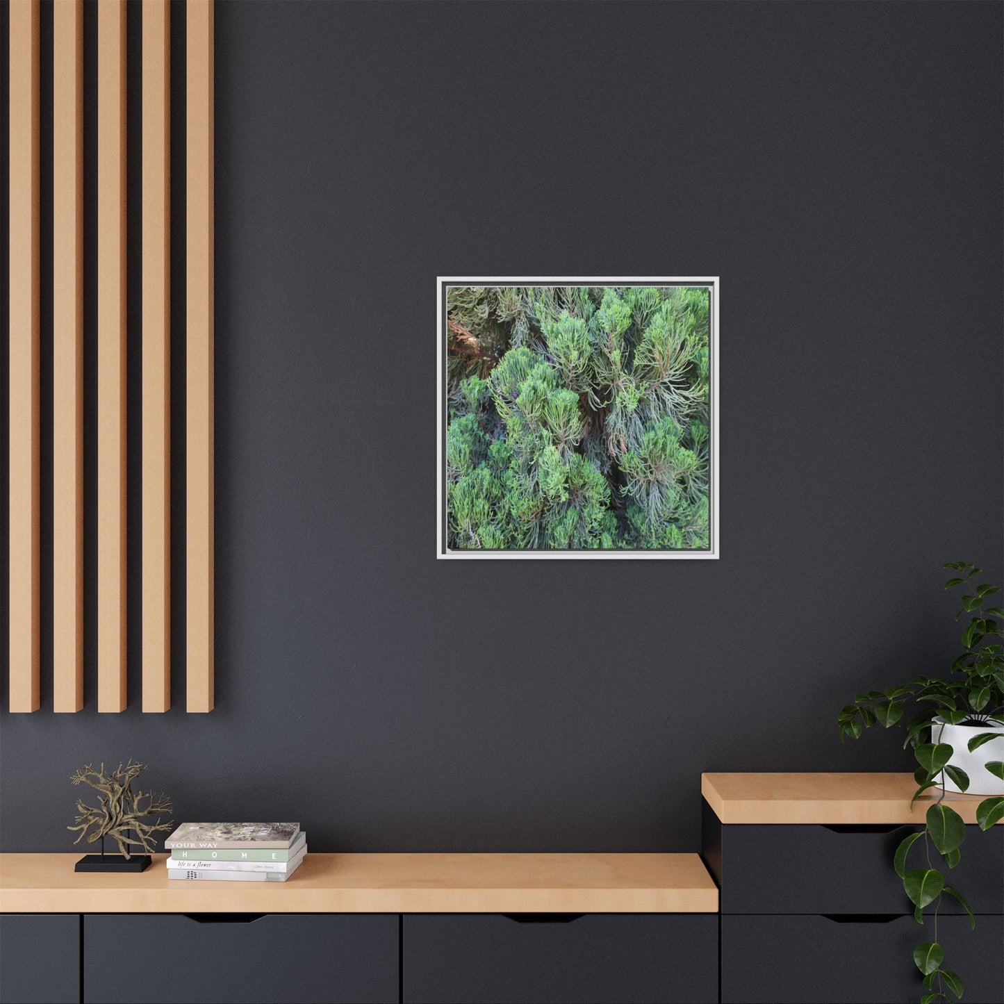 Verdant Whispers - Unique Stretched Canvas Wall Art