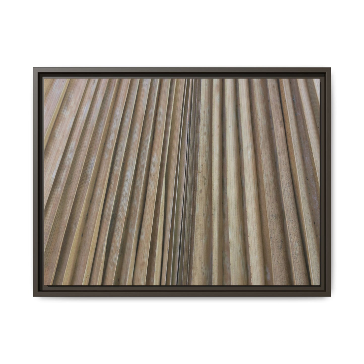 Wooden Whispers - Unique Stretched Canvas Wall Art