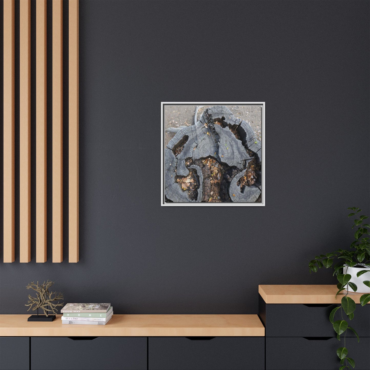 Time's Fractal Memory - Unique Stretched Canvas Wall Art