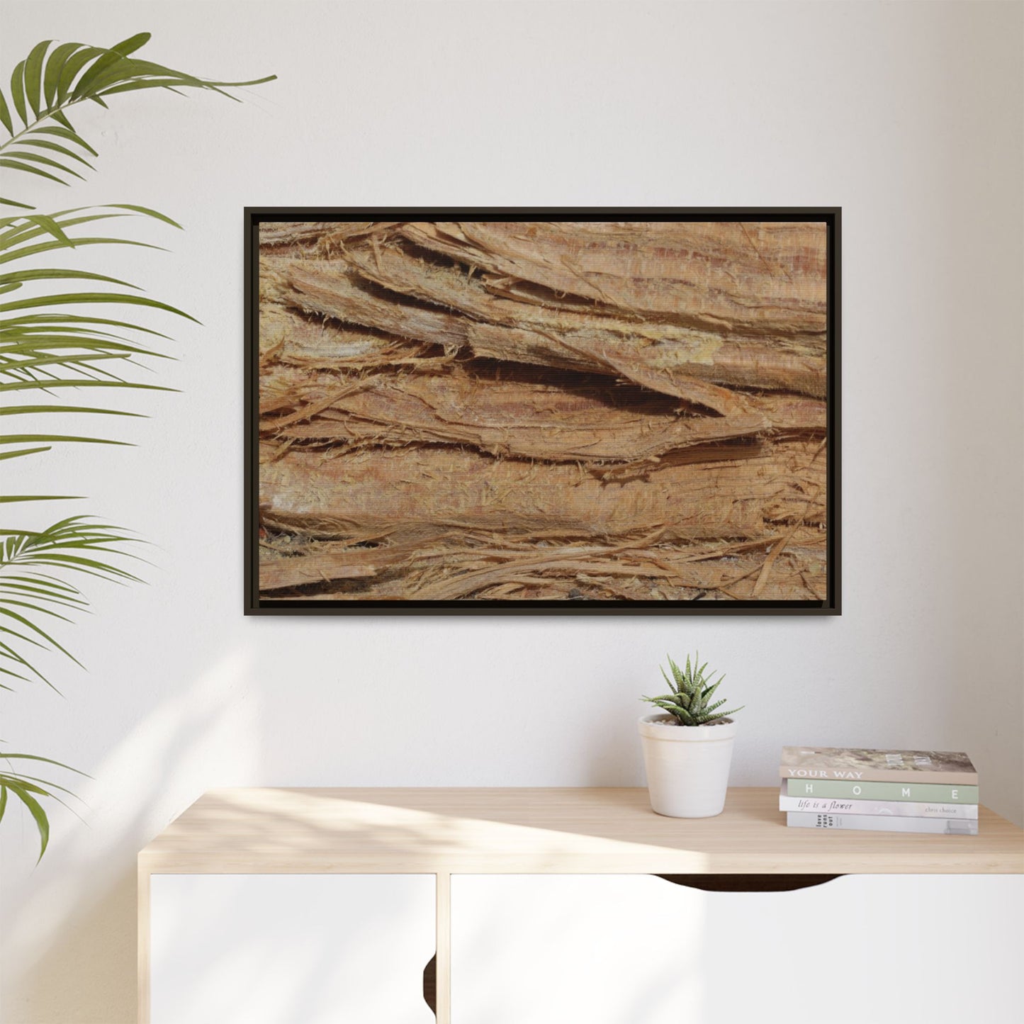 Splintered Bark - Unique Stretched Canvas Wall Art