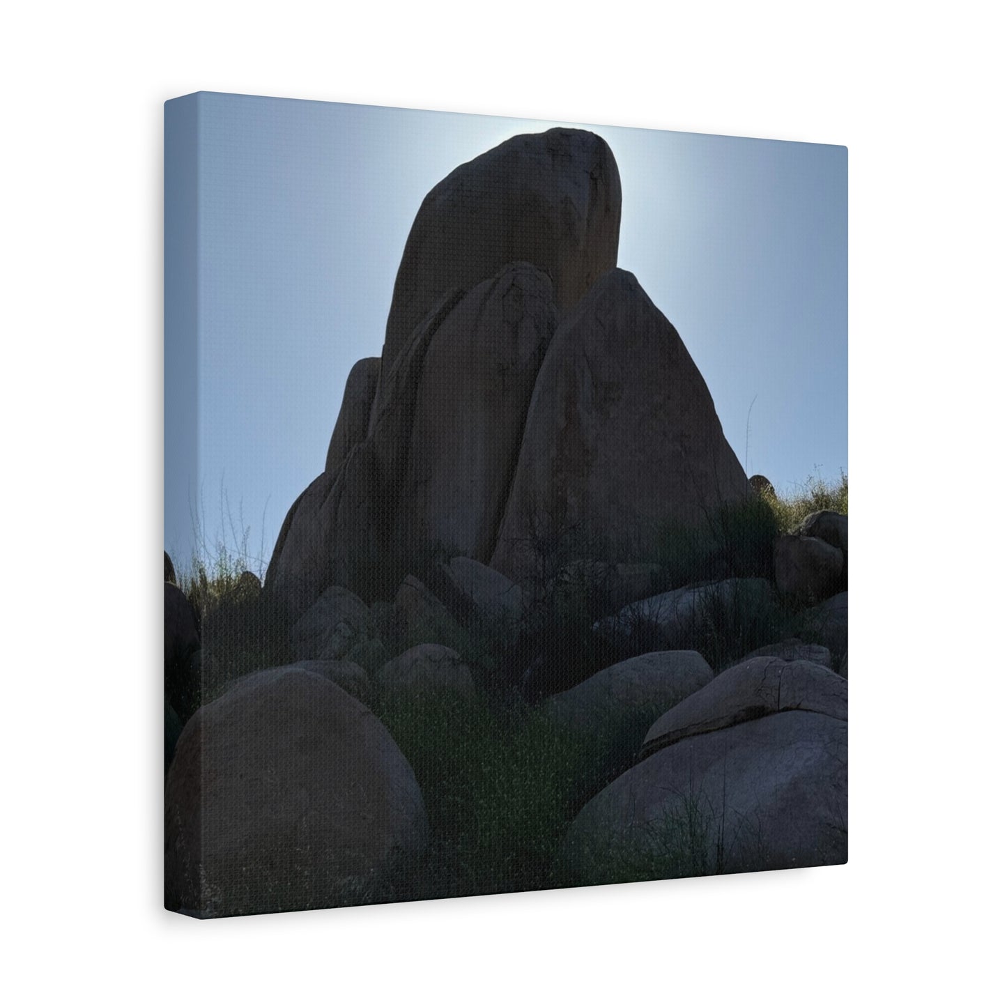 Rocks of Solitude - Unique Frameless Canvas Wall Art