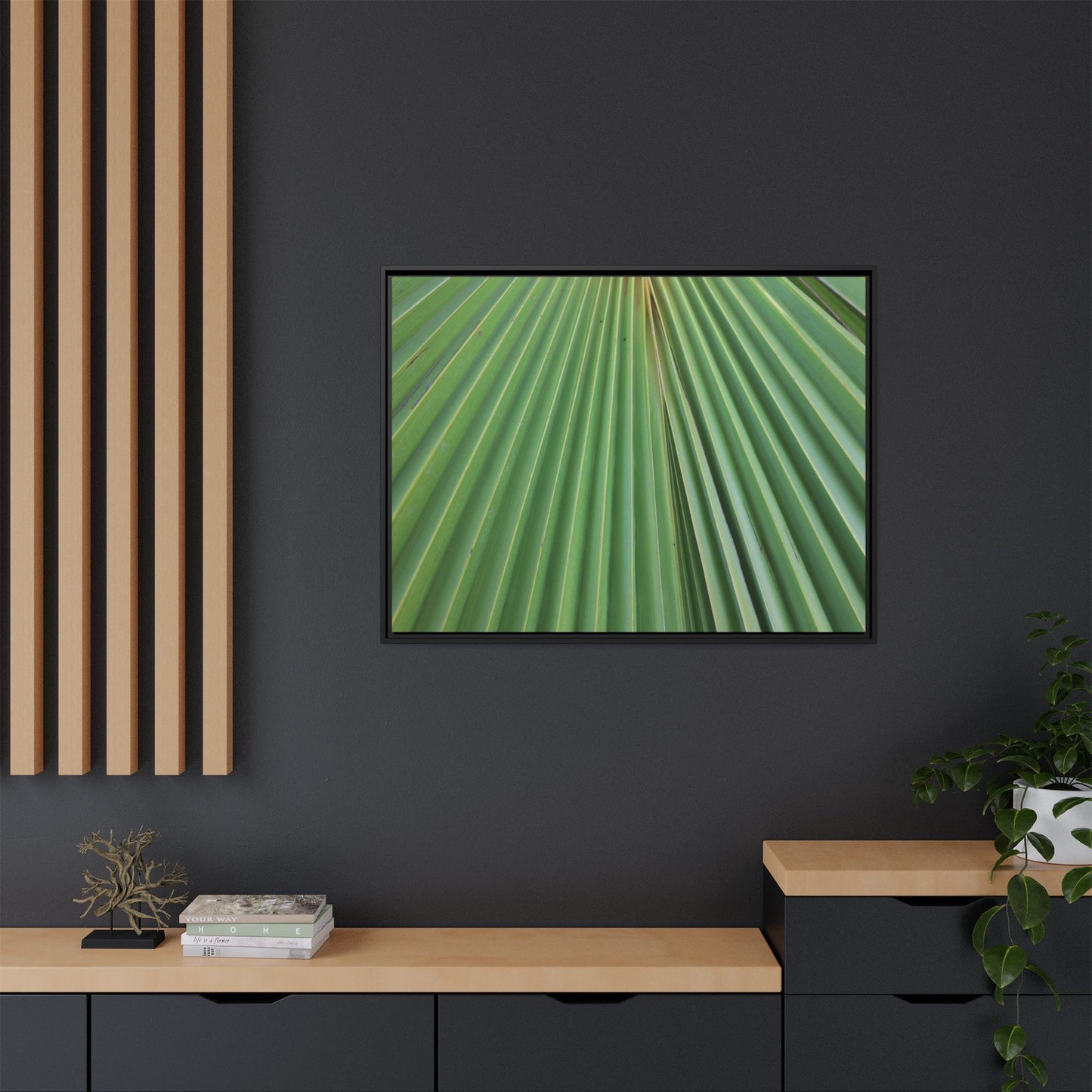 Verdant Veins - Unique Stretched Canvas Wall Art
