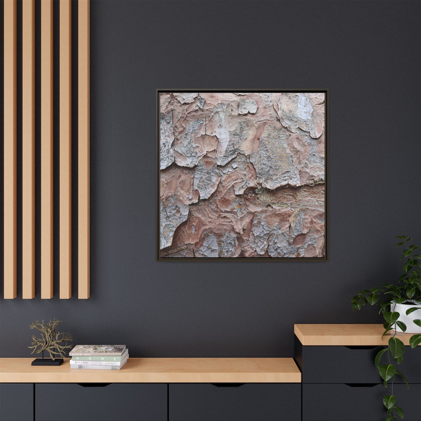 Flaking Serenity - Unique Stretched Canvas Wall Art