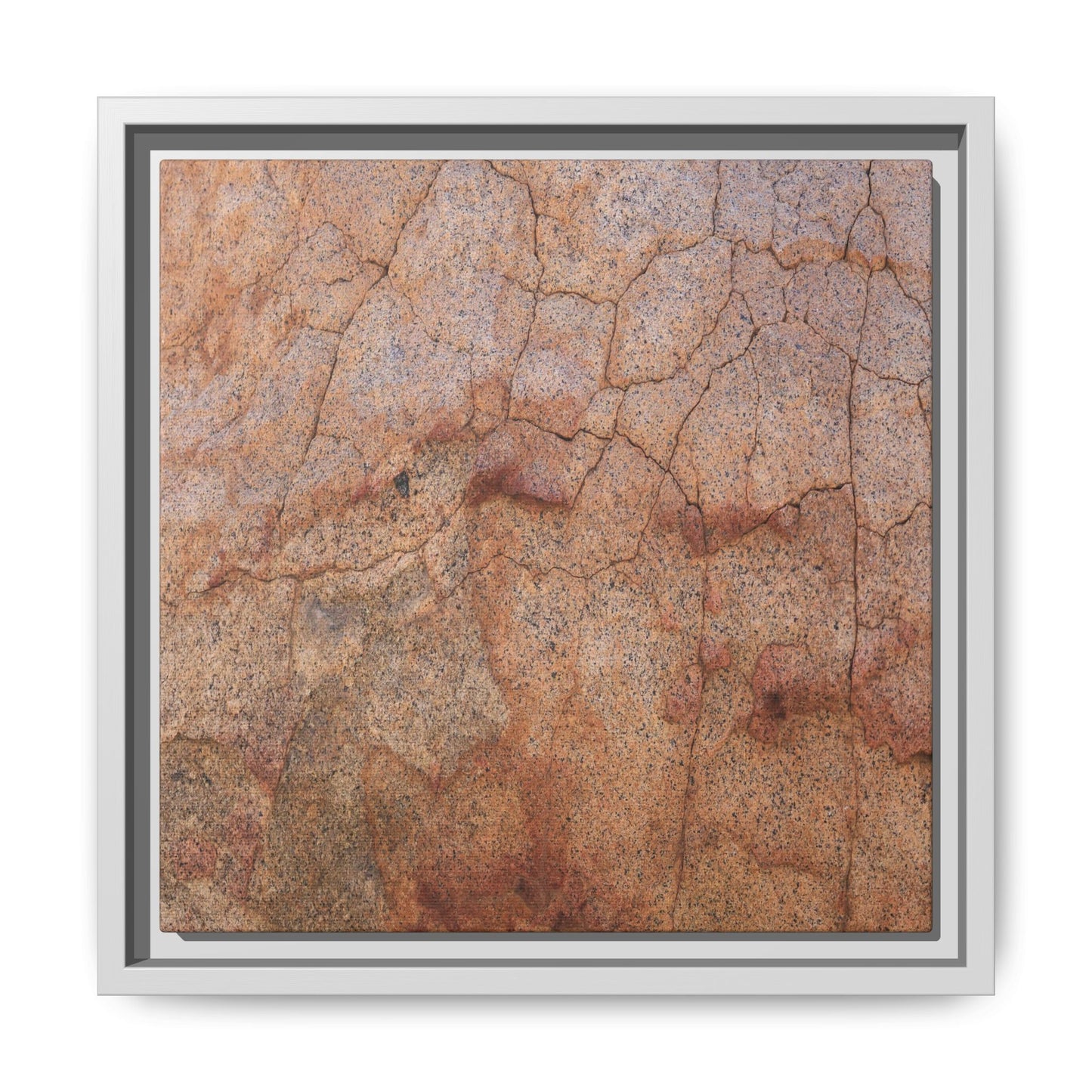 Russet Fissures - Unique Stretched Canvas Wall Art