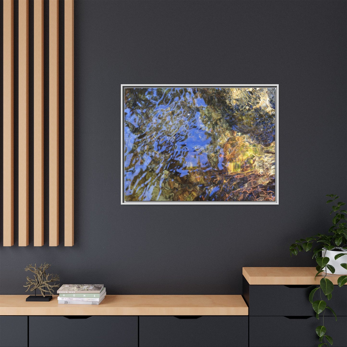 Watery Kaleidoscope - Unique Stretched Canvas Wall Art