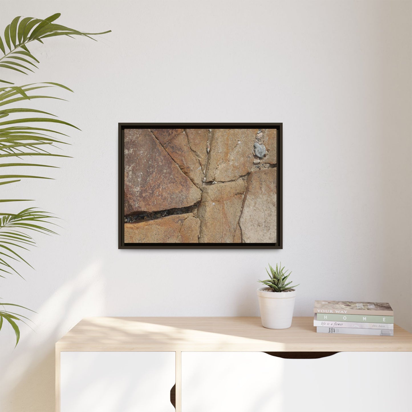 Rusty Crevices - Unique Stretched Canvas Wall Art