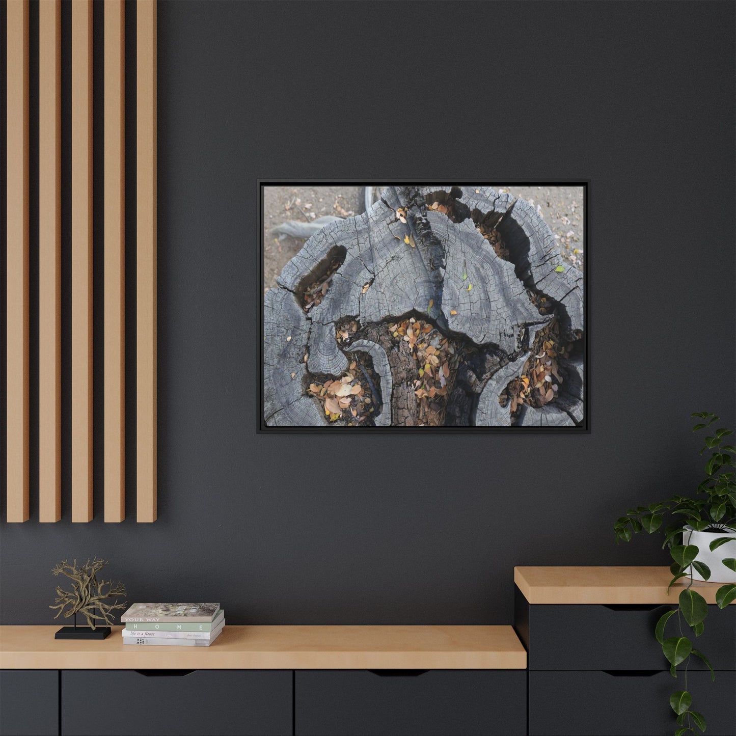 Time's Fractal Memory - Unique Stretched Canvas Wall Art
