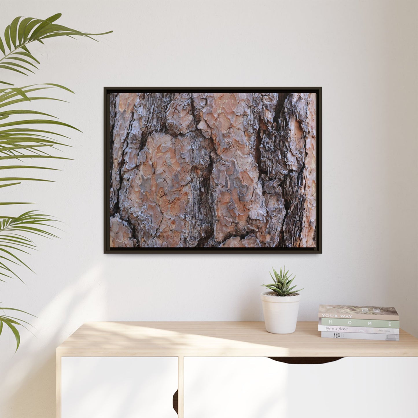 Tree Skin Symphony - Unique Stretched Canvas Wall Art