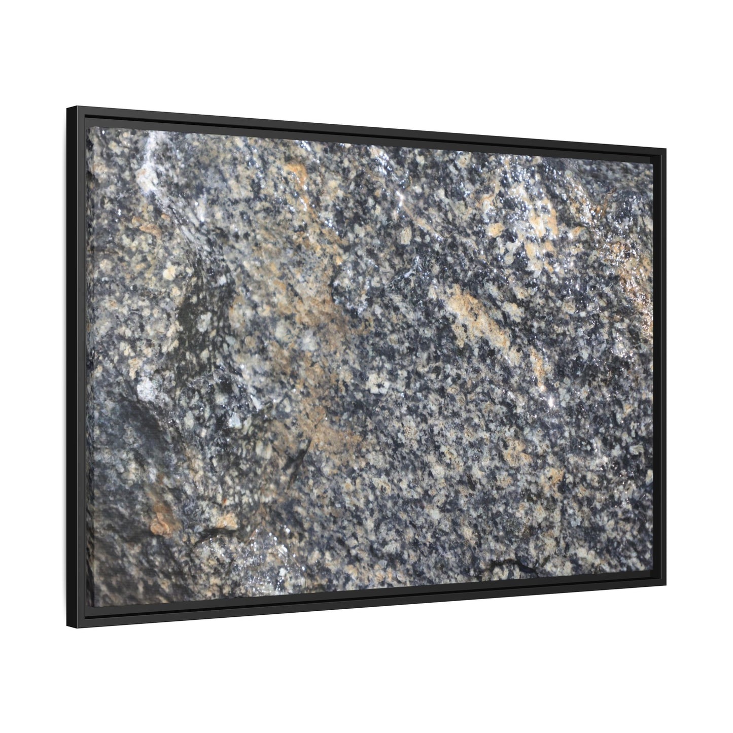 Crystalline Echoes - Unique Stretched Canvas Wall Art