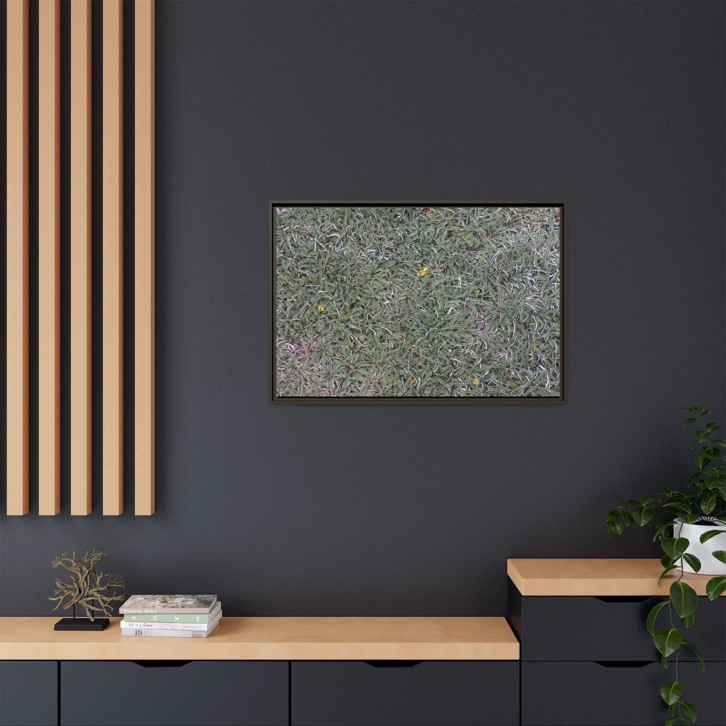 Grassy Texture - Unique Stretched Canvas Wall Art