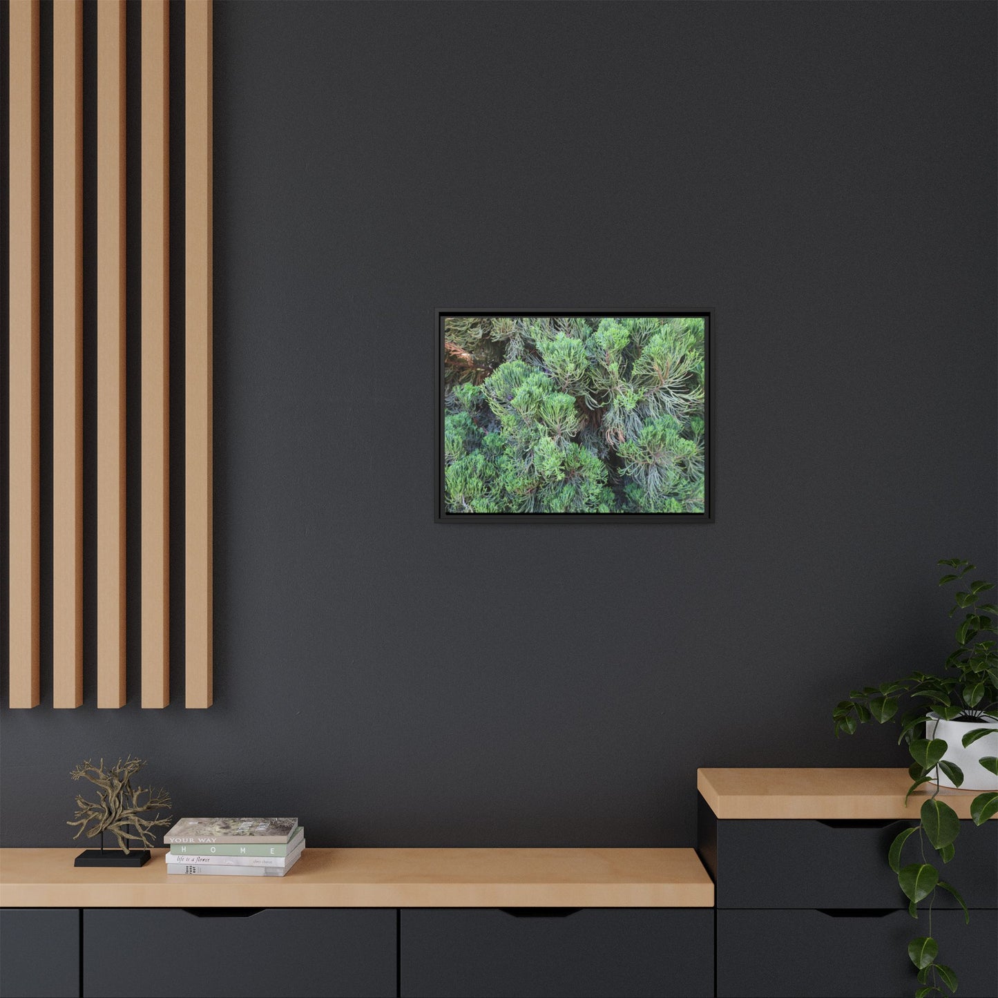 Verdant Whispers - Unique Stretched Canvas Wall Art