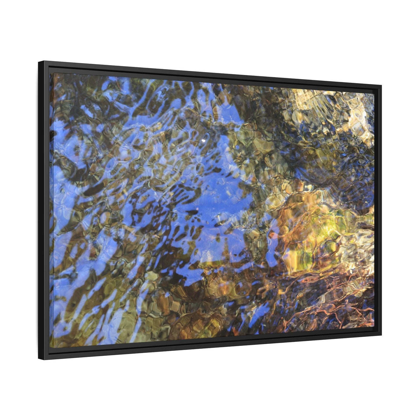 Watery Kaleidoscope - Unique Stretched Canvas Wall Art