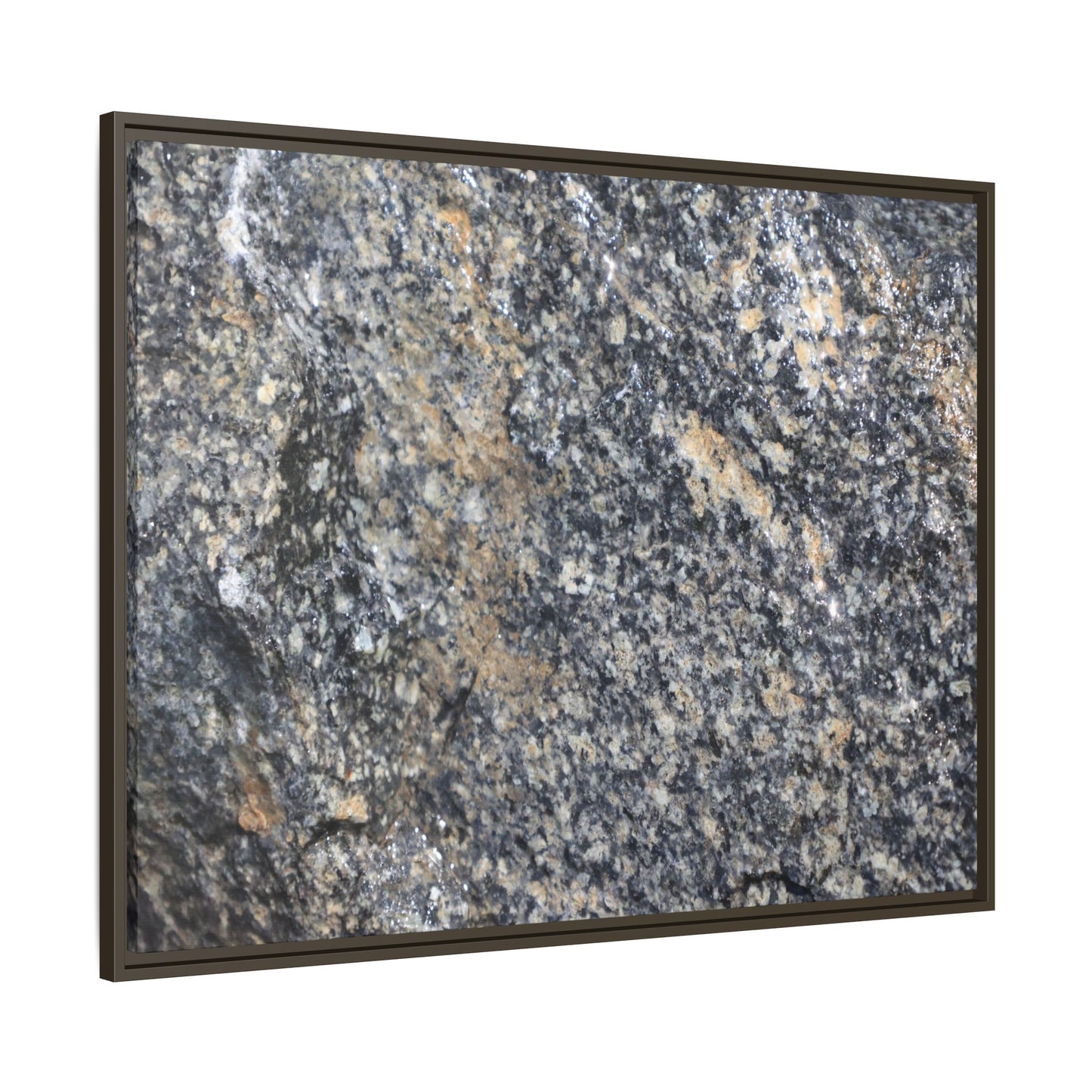 Crystalline Echoes - Unique Stretched Canvas Wall Art