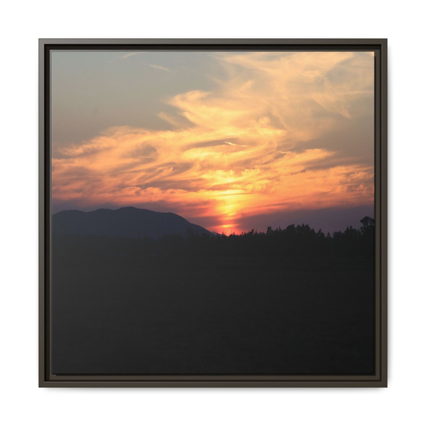 Gilded Horizon - Unique Stretched Canvas Wall Art