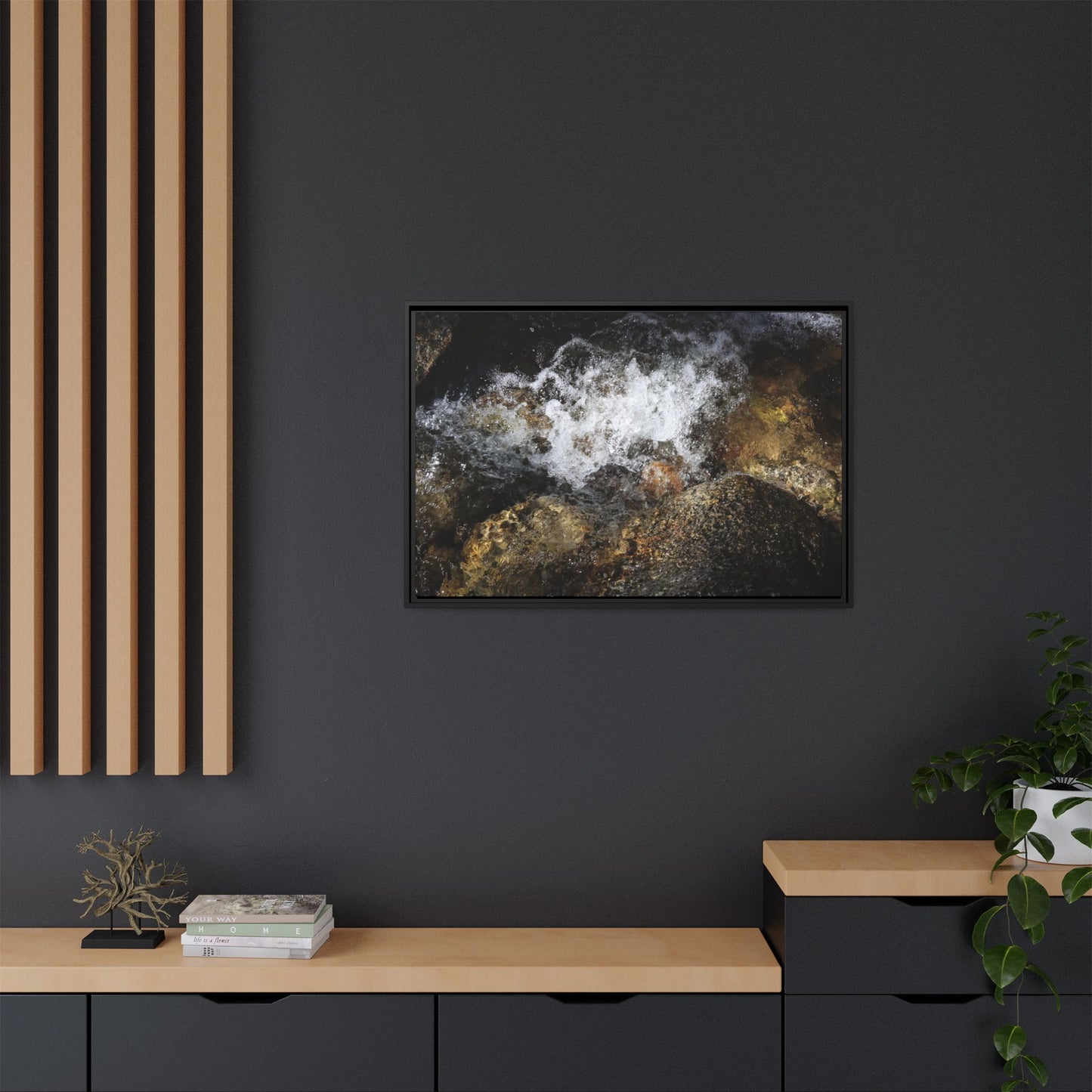 Cascading Momentum - Unique Stretched Canvas Wall Art
