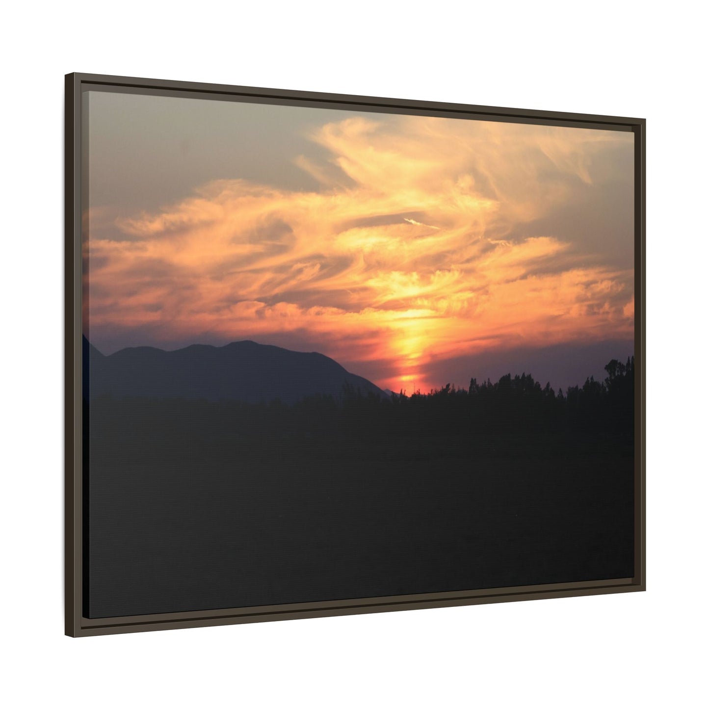 Gilded Horizon - Unique Stretched Canvas Wall Art