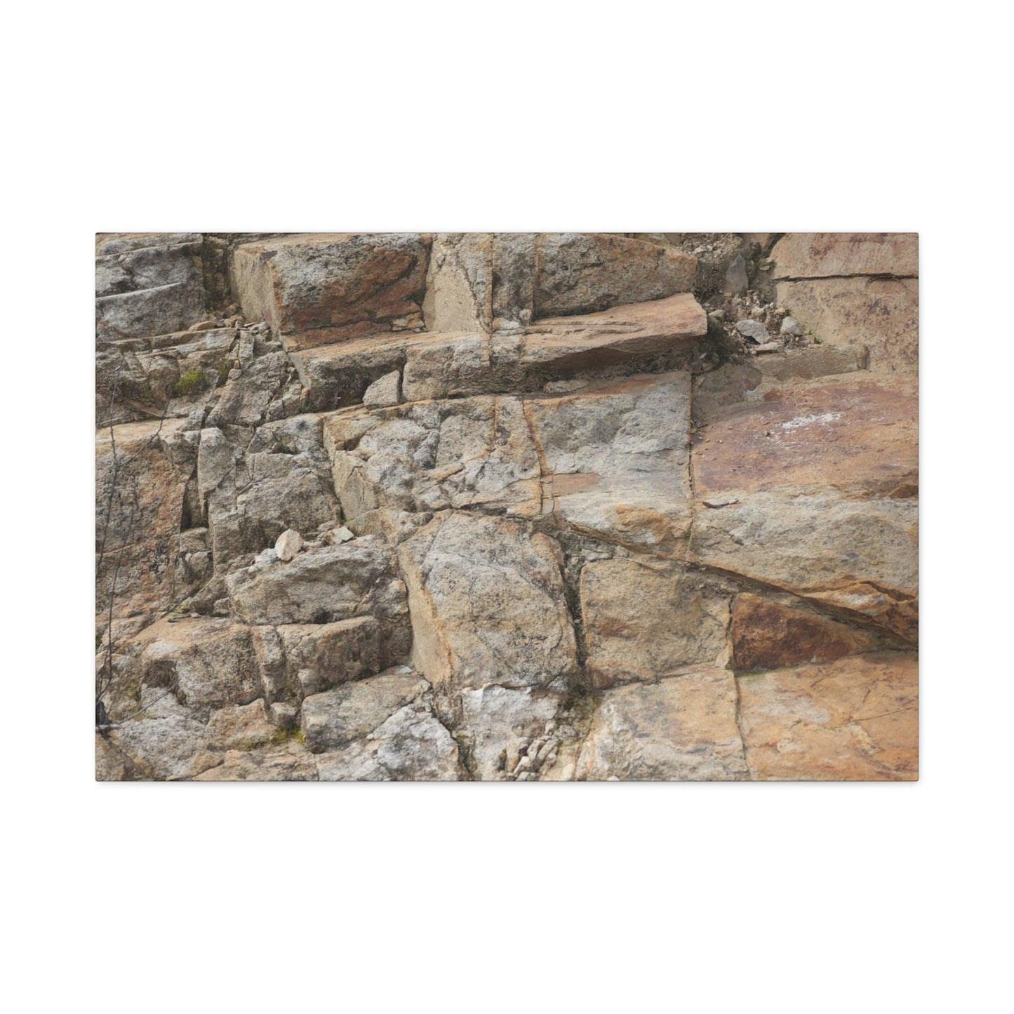 Stone Memories - Unique Frameless Canvas Wall Art