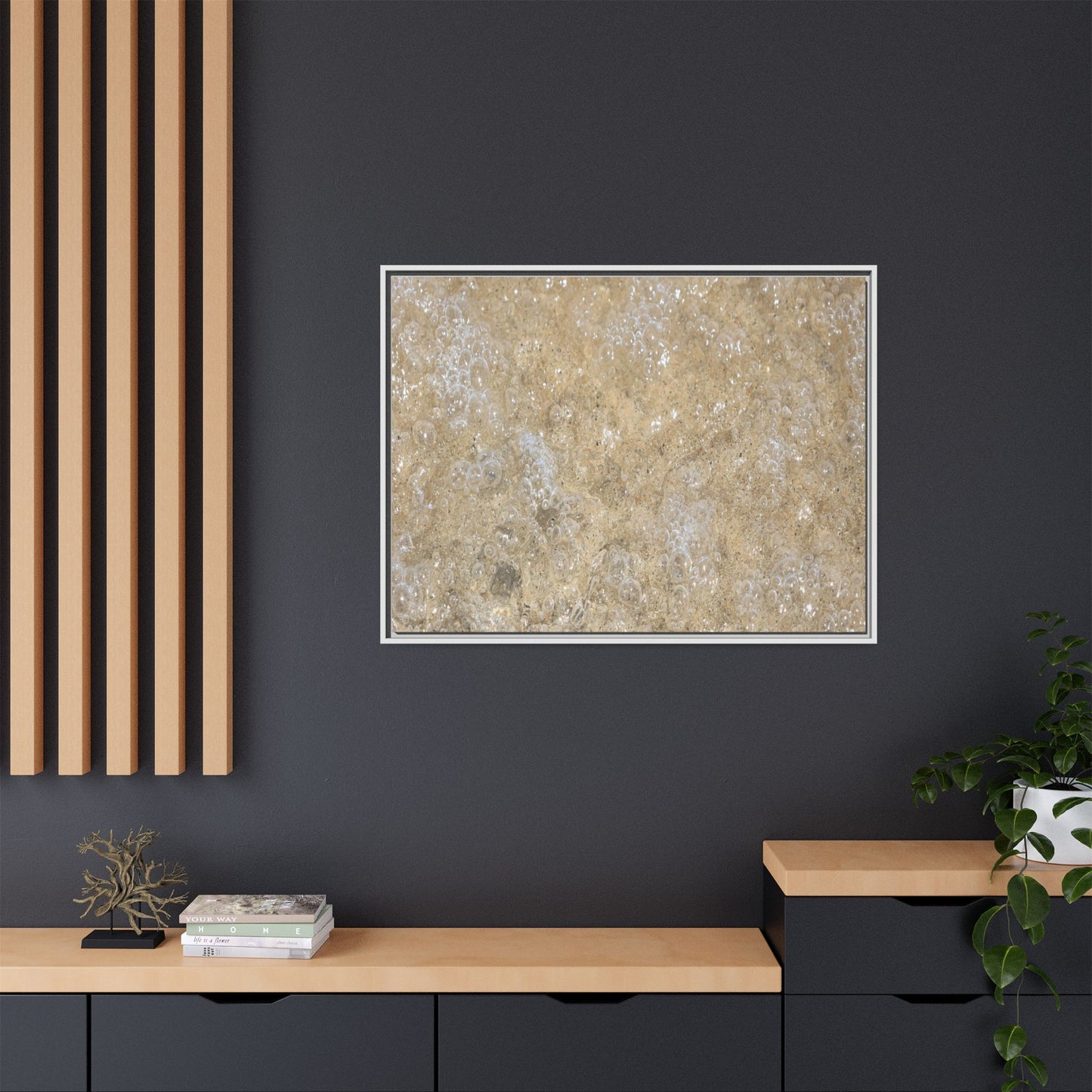 Bubbling Sand - Unique Stretched Canvas Wall Art