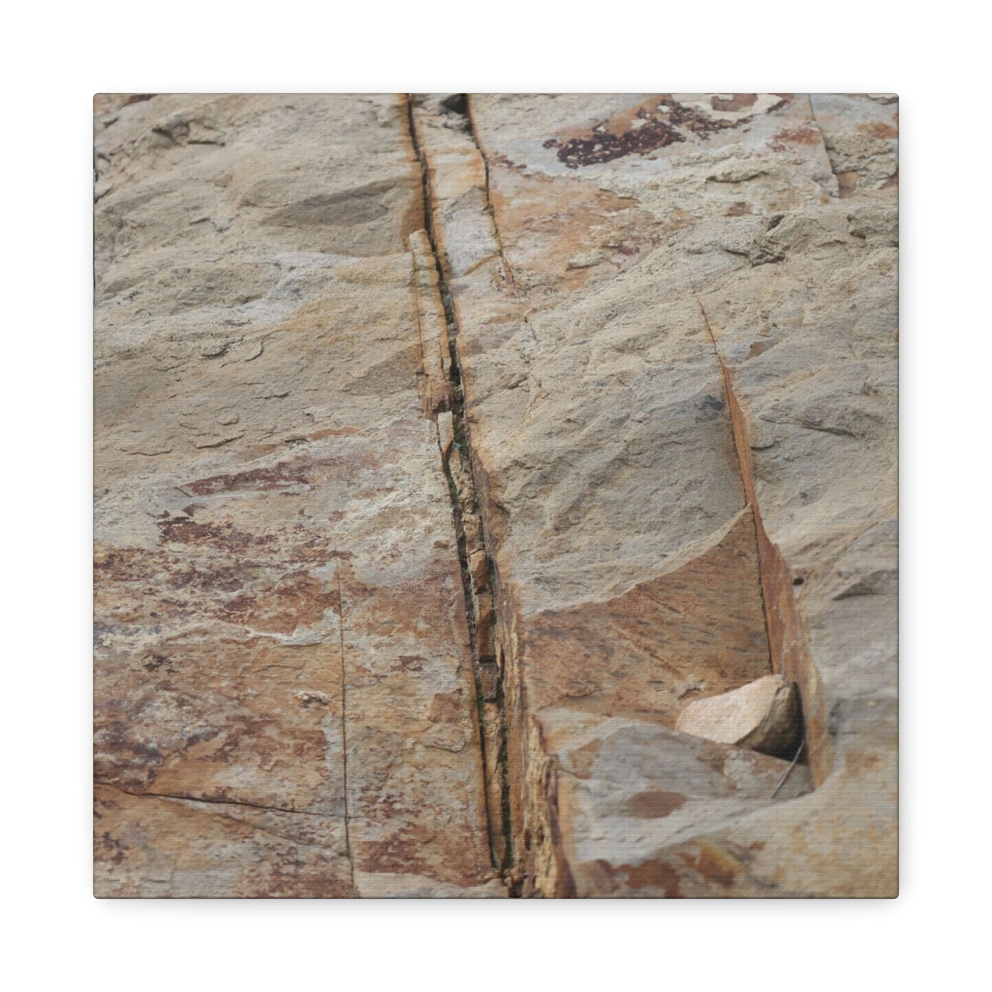 Cracked Canvas of Time - Unique Frameless Canvas Wall Art