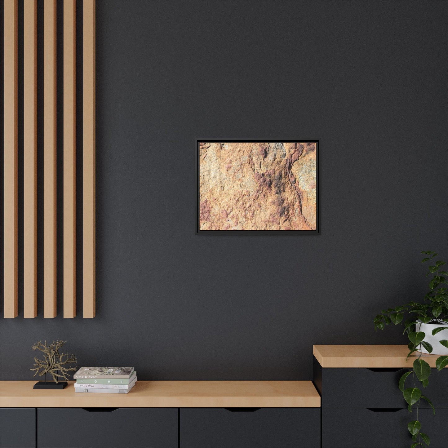 Fractal Stone - Unique Stretched Canvas Wall Art
