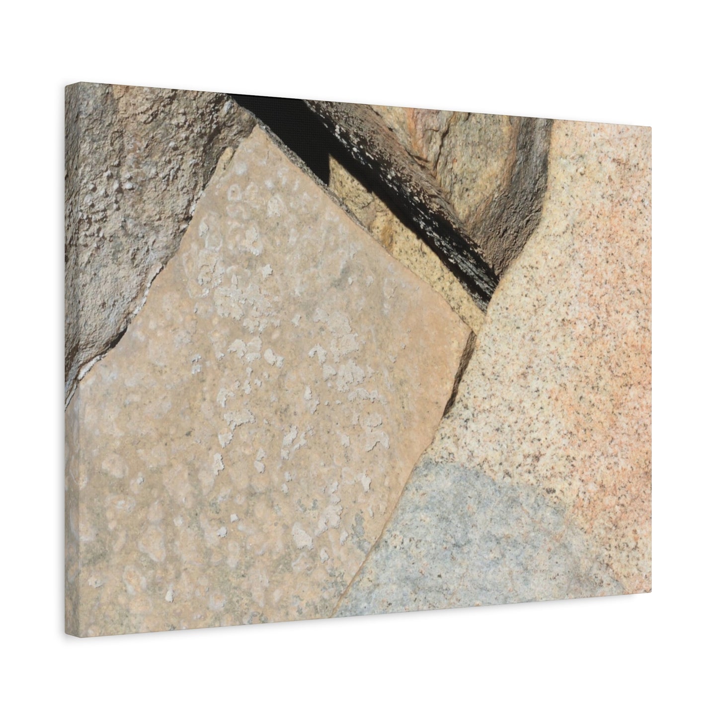 Stone Fragments - Unique Frameless Canvas Wall Art