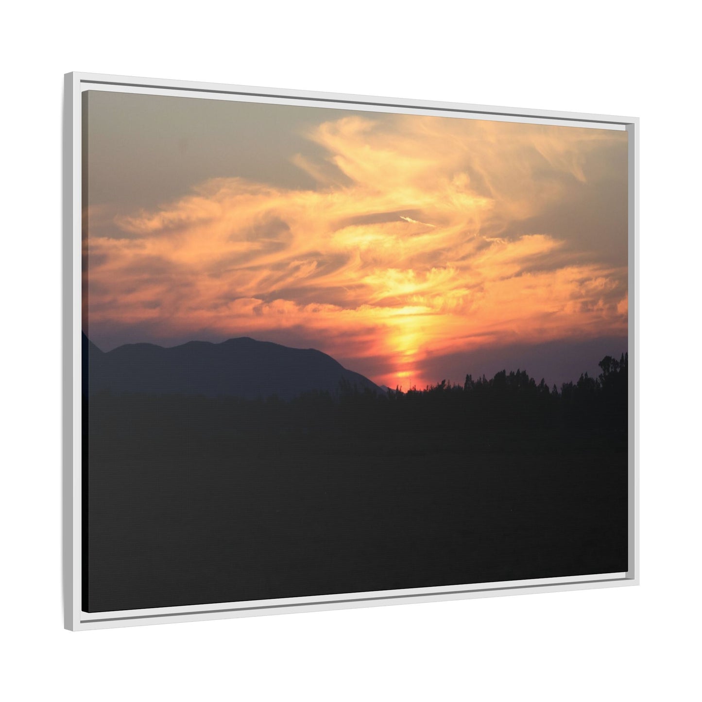 Gilded Horizon - Unique Stretched Canvas Wall Art
