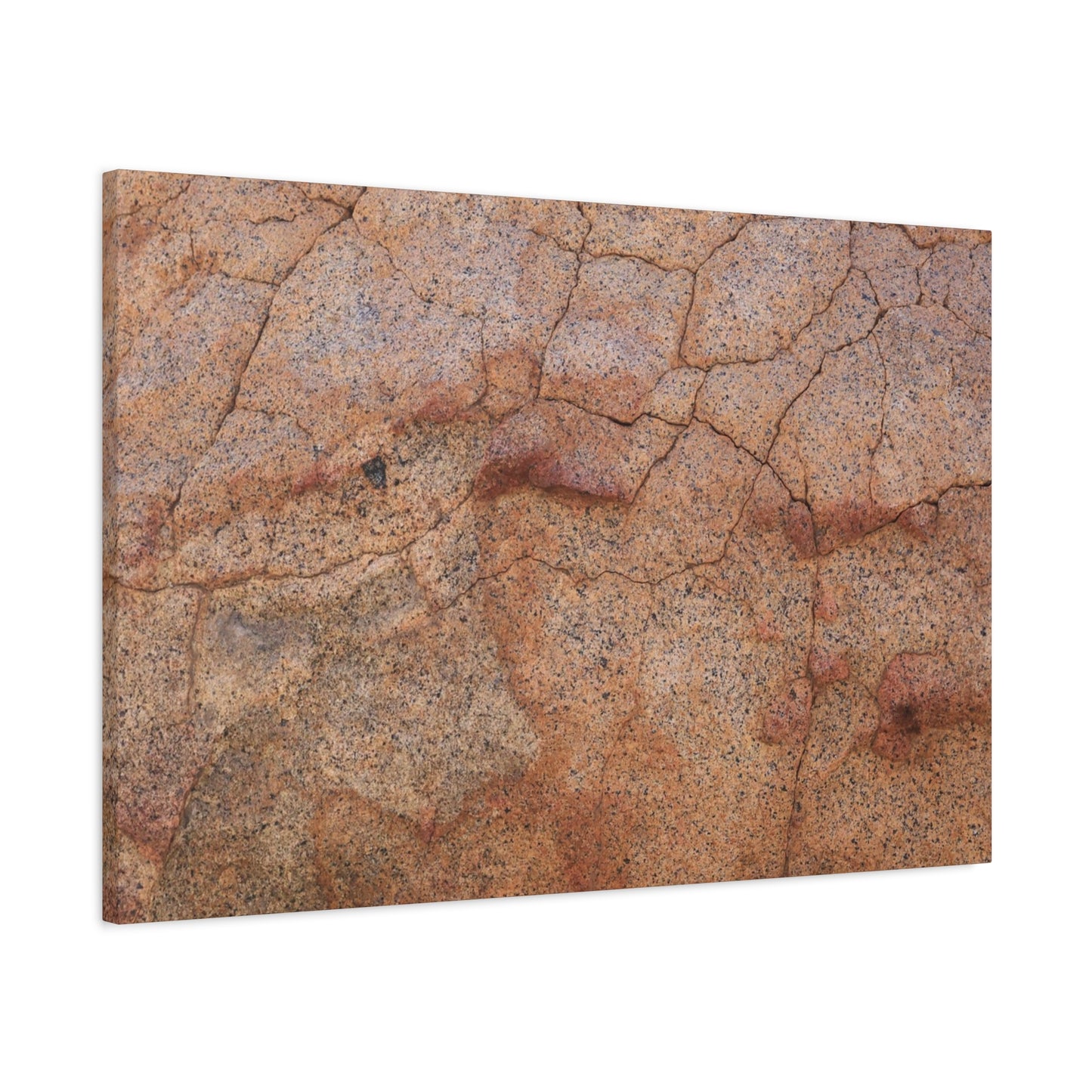 Cracked Earth's Whisper - Unique Frameless Canvas Wall Art