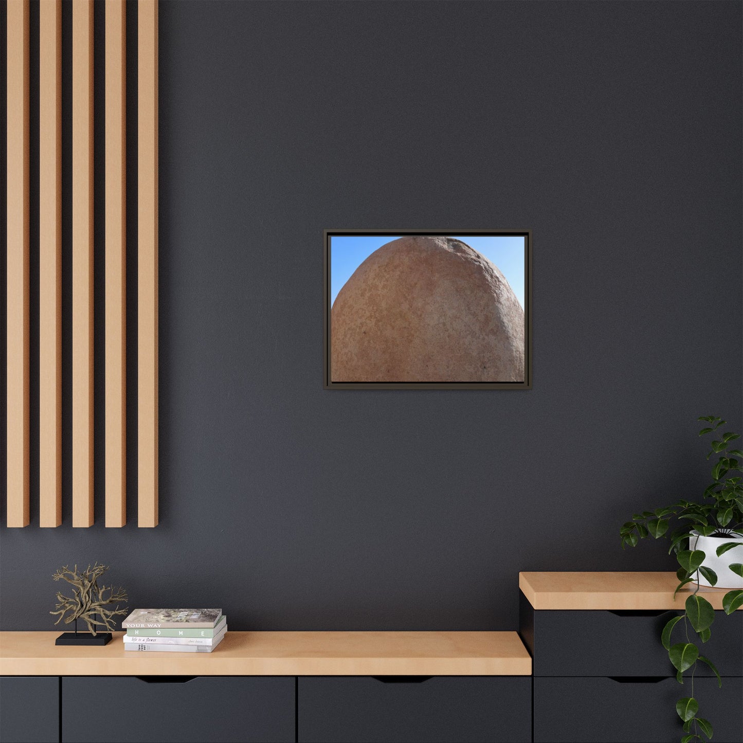 Stone Sphere - Unique Stretched Canvas Wall Art