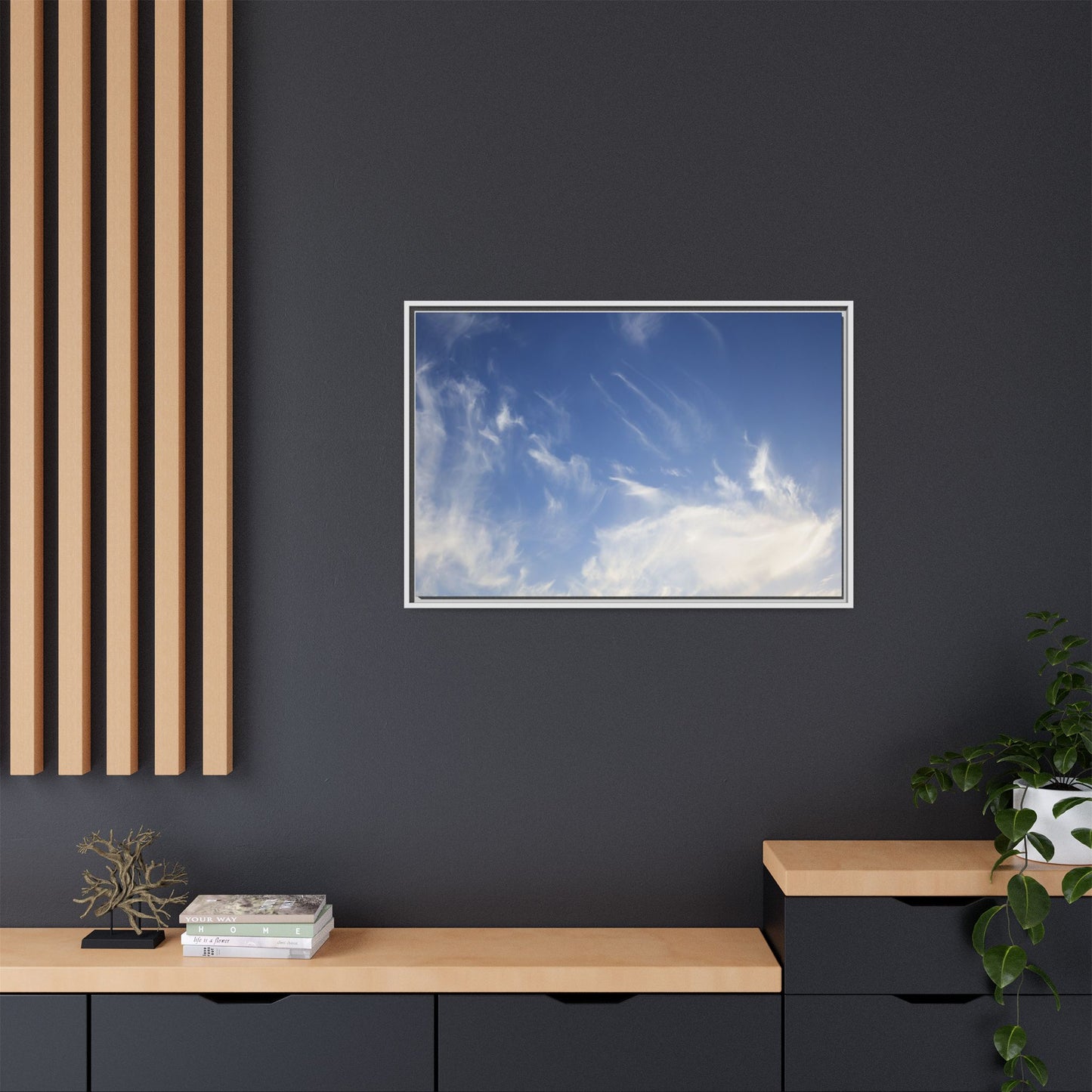 Whispers of Sky - Unique Stretched Canvas Wall Art