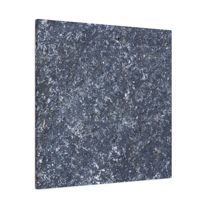 Frozen Whispers of Stone - Unique Frameless Canvas Wall Art
