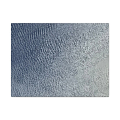 Undulating Whispers of Cerulean - Unique Frameless Canvas Wall Art