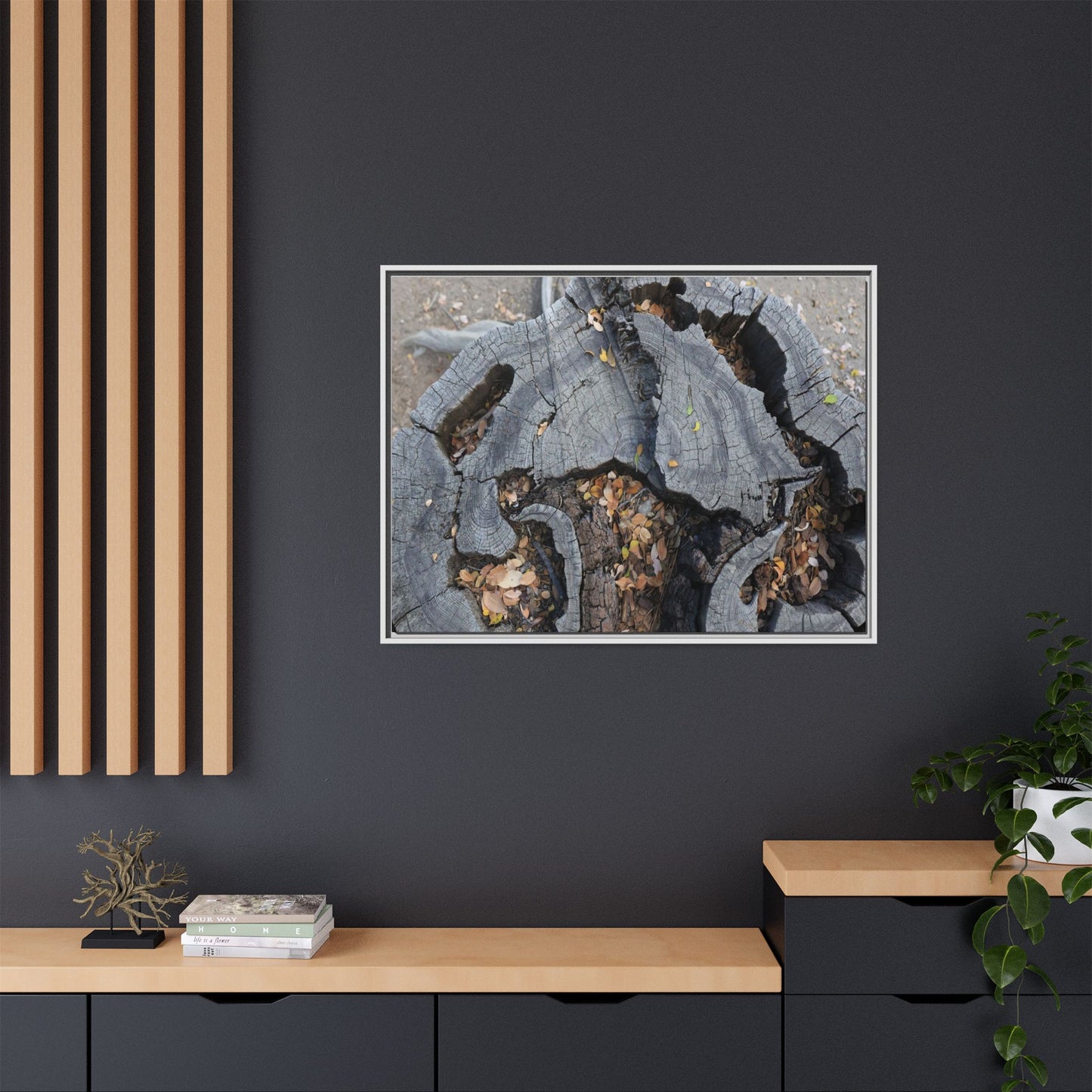 Time's Fractal Memory - Unique Stretched Canvas Wall Art